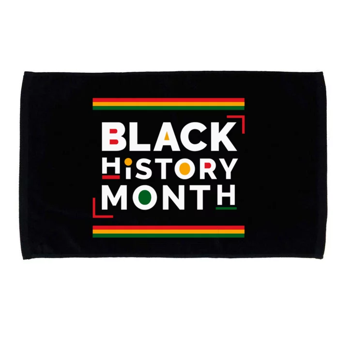 Black History Month Simple Logo Microfiber Hand Towel