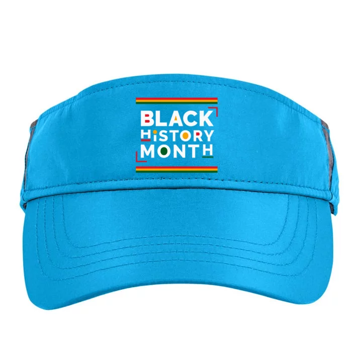 Black History Month Simple Logo Adult Drive Performance Visor