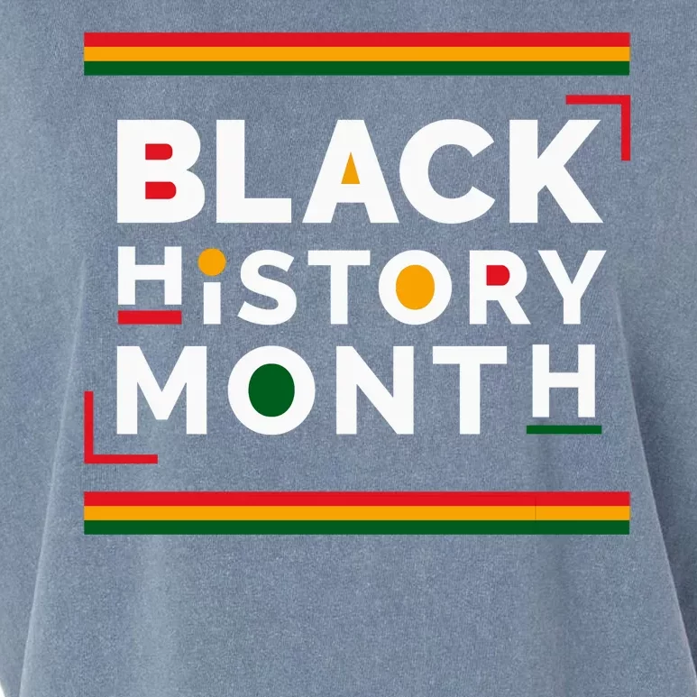 Black History Month Simple Logo Garment-Dyed Women's Muscle Tee