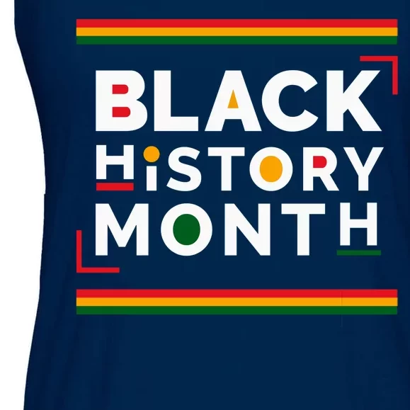 Black History Month Simple Logo Ladies Essential Flowy Tank