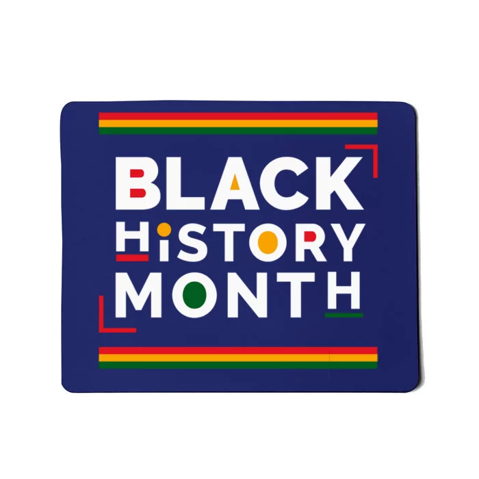 Black History Month Simple Logo Mousepad