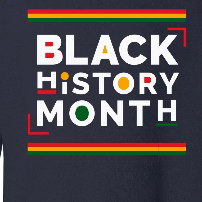 Black History Month Simple Logo Toddler Sweatshirt