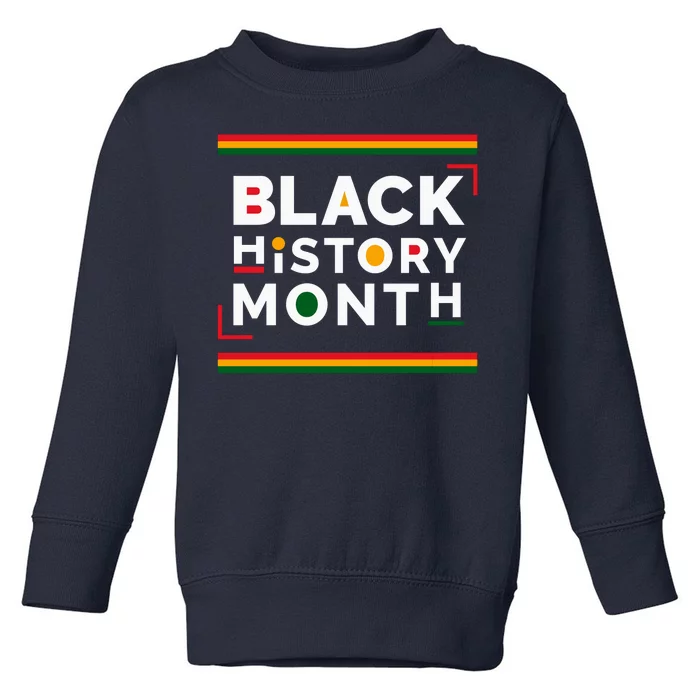 Black History Month Simple Logo Toddler Sweatshirt