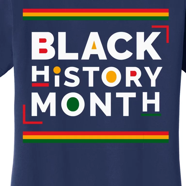 Black History Month Simple Logo Women's T-Shirt