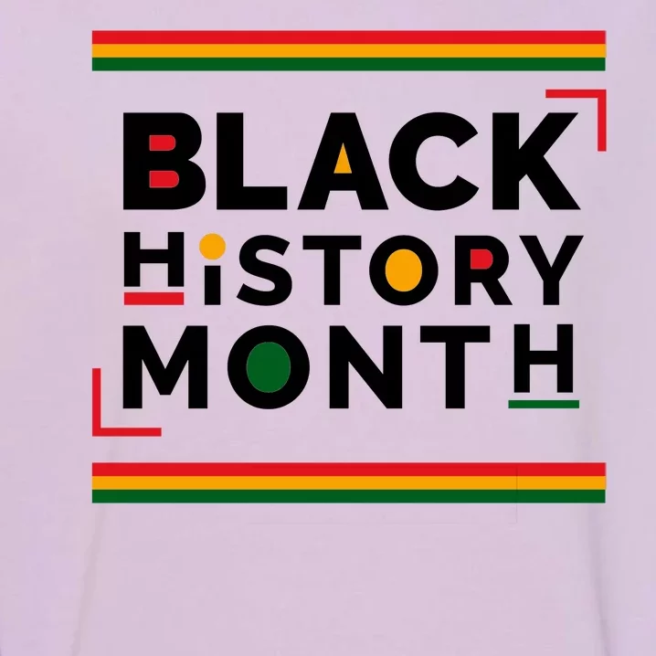 Black History Month Simple Logo Garment-Dyed Sweatshirt