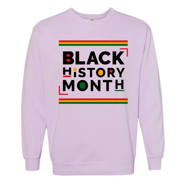 Black History Month Simple Logo Garment-Dyed Sweatshirt