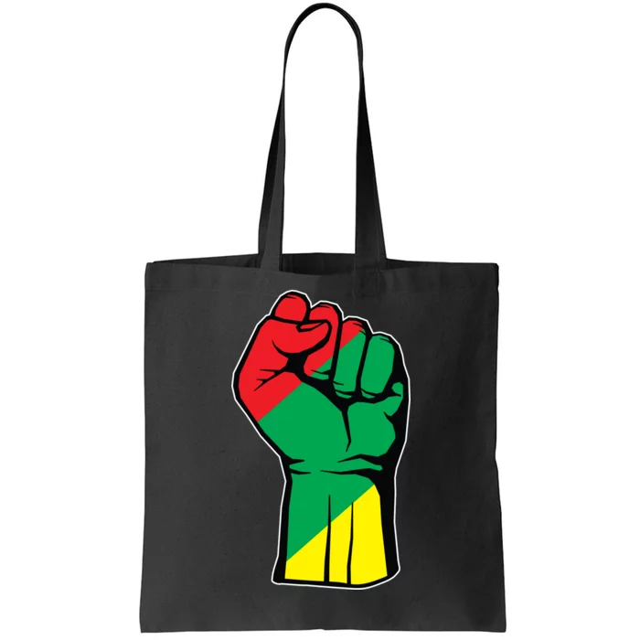 Black History Oppression Fist Tote Bag