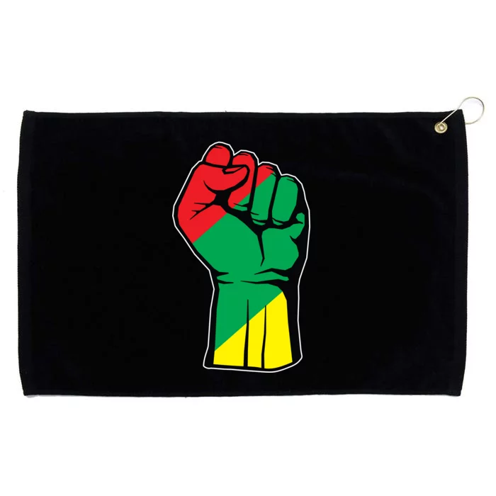 Black History Oppression Fist Grommeted Golf Towel