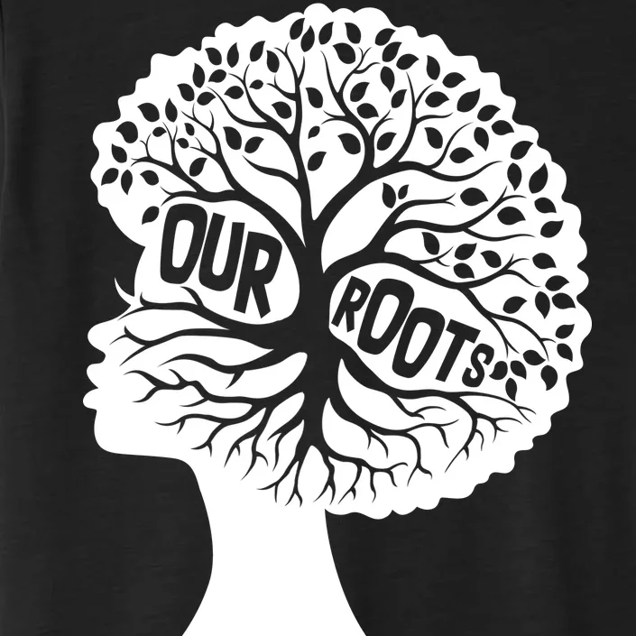 Black History Our Roots Woman Profile ChromaSoft Performance T-Shirt