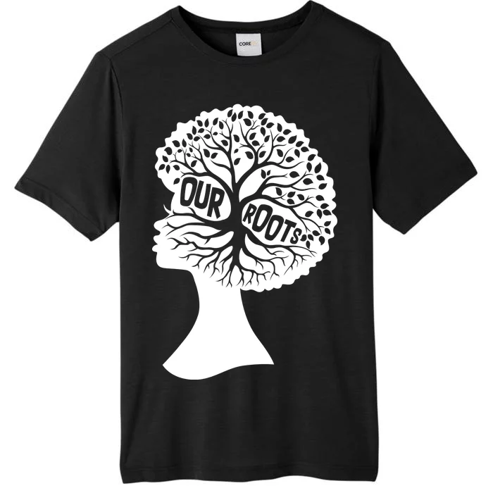 Black History Our Roots Woman Profile ChromaSoft Performance T-Shirt