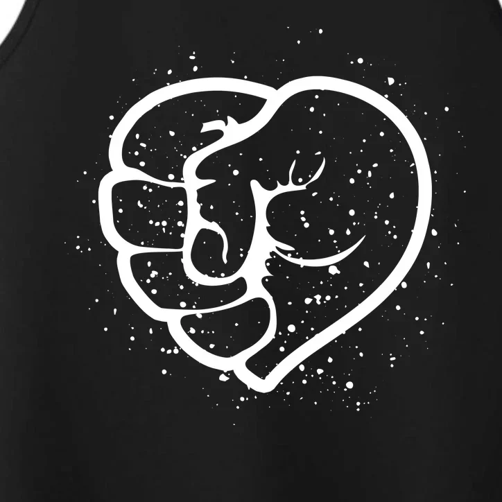 Black History Protest Fist Heart Performance Tank