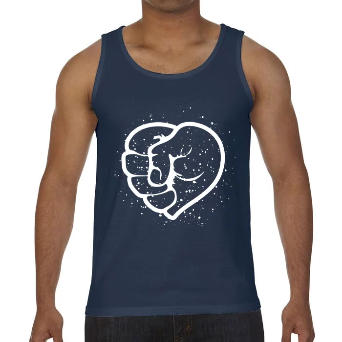 Black History Protest Fist Heart Comfort Colors® Tank Top