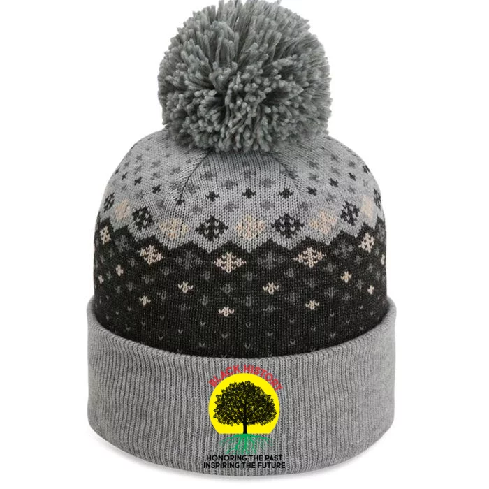 Black History Roots Past and Future The Baniff Cuffed Pom Beanie