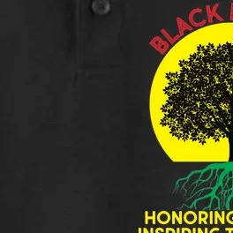 Black History Roots Past and Future Dry Zone Grid Performance Polo