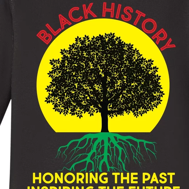 Black History Roots Past and Future Baby Long Sleeve Bodysuit