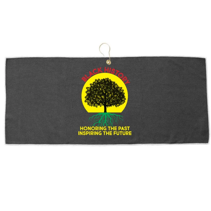 Black History Roots Past and Future Large Microfiber Waffle Golf Towel