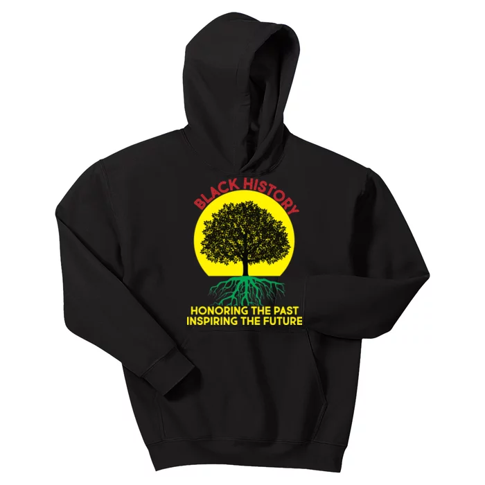 Black History Roots Past and Future Kids Hoodie