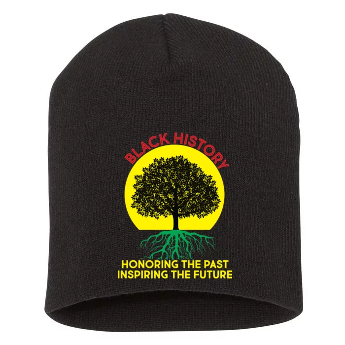 Black History Roots Past and Future Short Acrylic Beanie