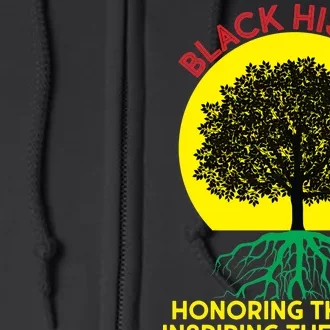 Black History Roots Past and Future Full Zip Hoodie