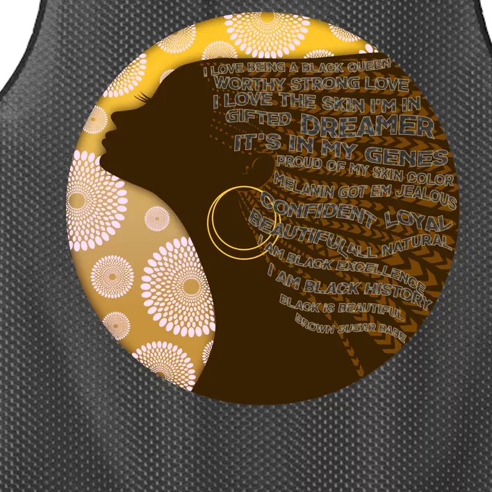 Black History Woman Inspiring Words Of Art Mesh Reversible Basketball Jersey Tank