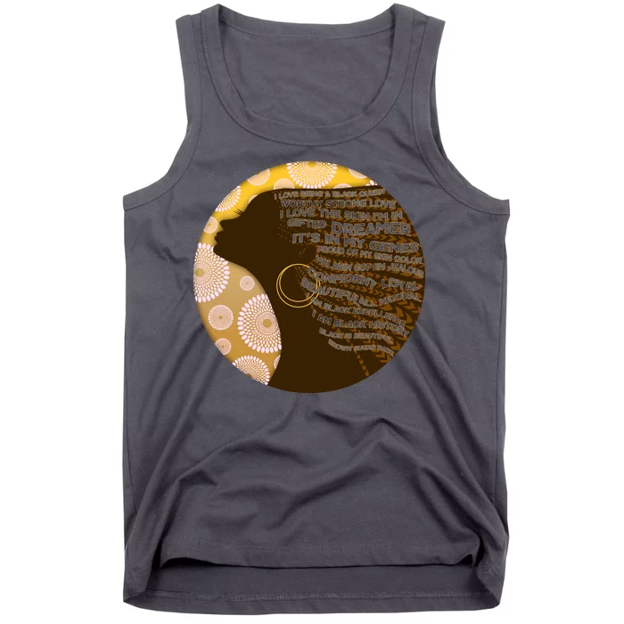 Black History Woman Inspiring Words Of Art Tank Top