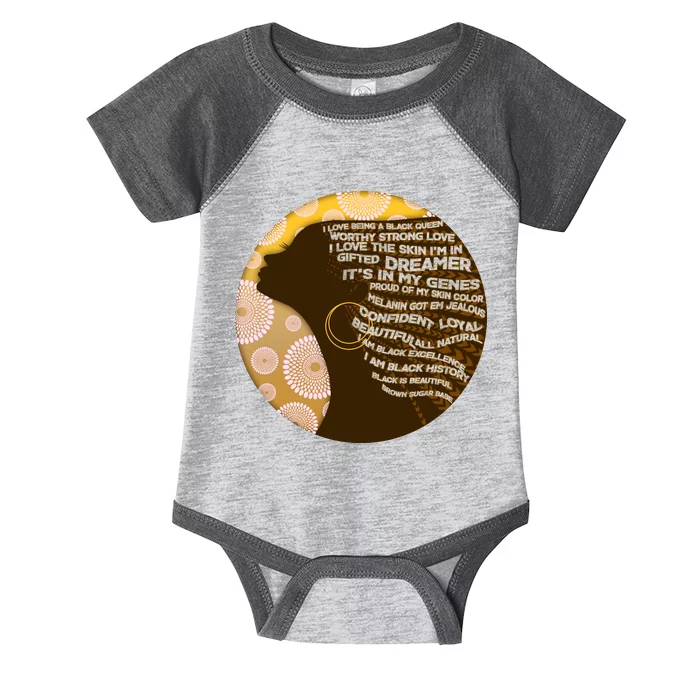 Black History Woman Inspiring Words Of Art Infant Baby Jersey Bodysuit