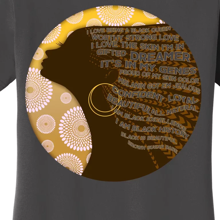 Black History Woman Inspiring Words Of Art Women's T-Shirt