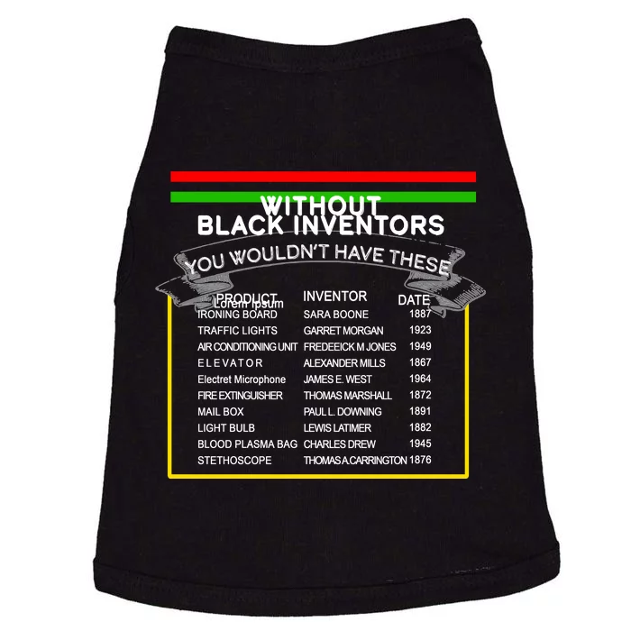 Black Inventors Black History Month Doggie Tank