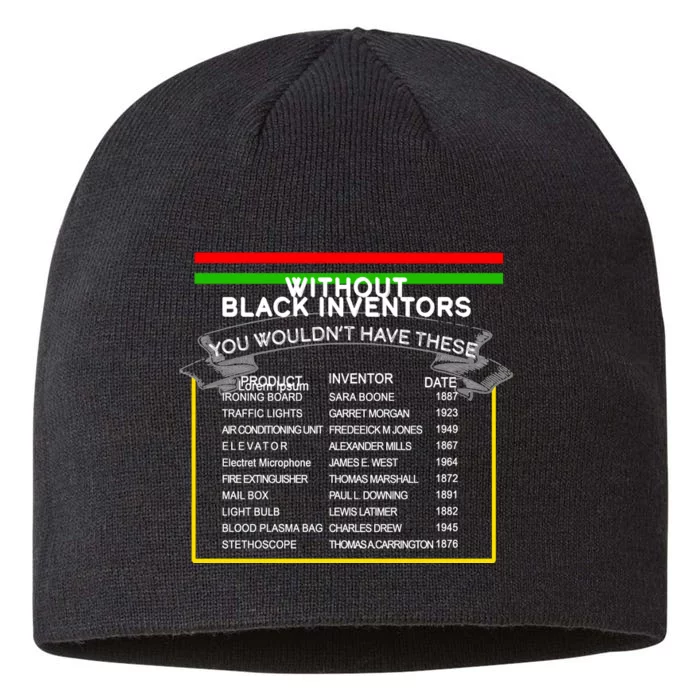 Black Inventors Black History Month 8 1/2in Sustainable Knit Beanie