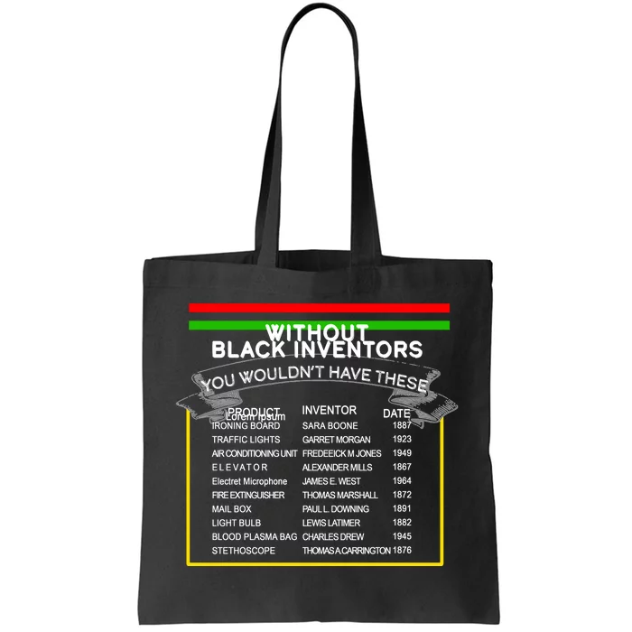 Black Inventors Black History Month Tote Bag