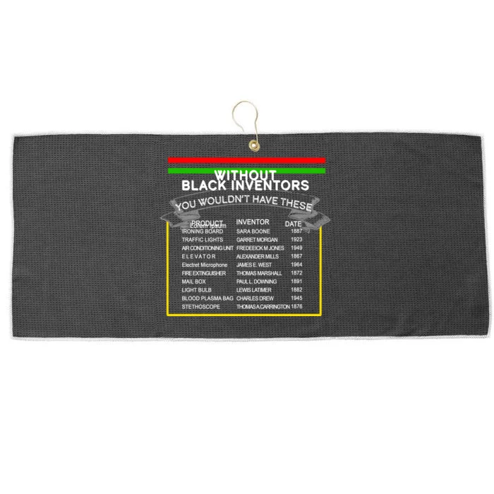 Black Inventors Black History Month Large Microfiber Waffle Golf Towel