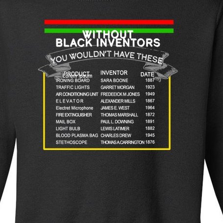 Black Inventors Black History Month Toddler Sweatshirt