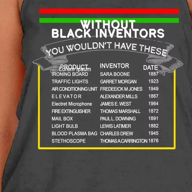 Black Inventors Black History Month Women's Knotted Racerback Tank