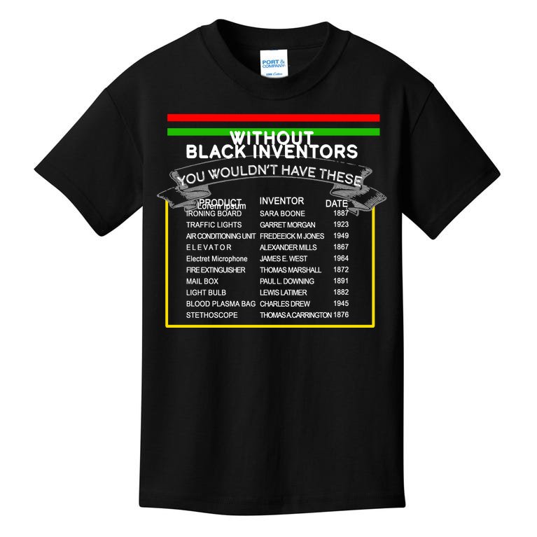 Black Inventors Black History Month Kids T-Shirt