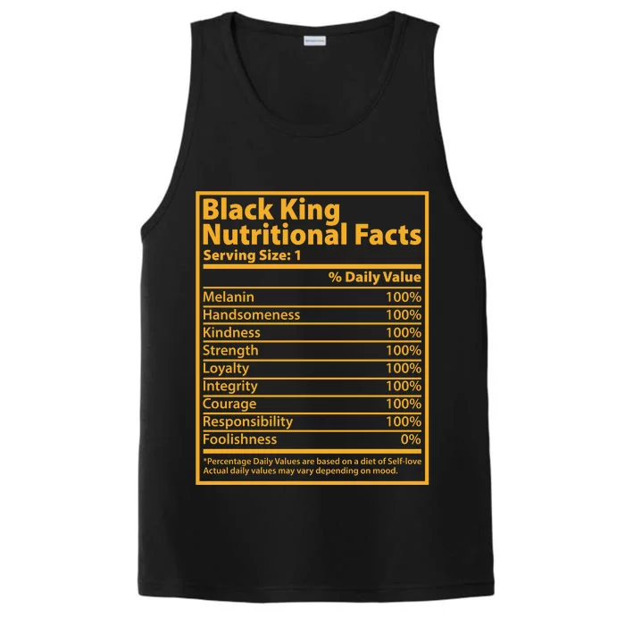 Black King Nutritional Facts Performance Tank