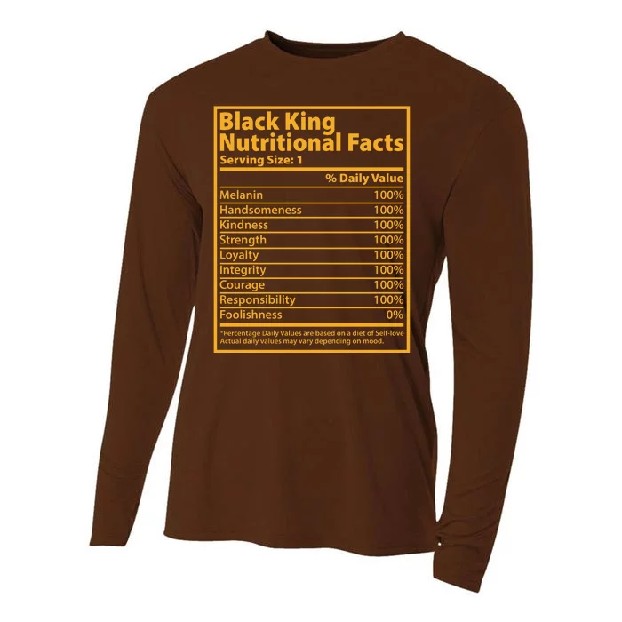 Black King Nutritional Facts Cooling Performance Long Sleeve Crew