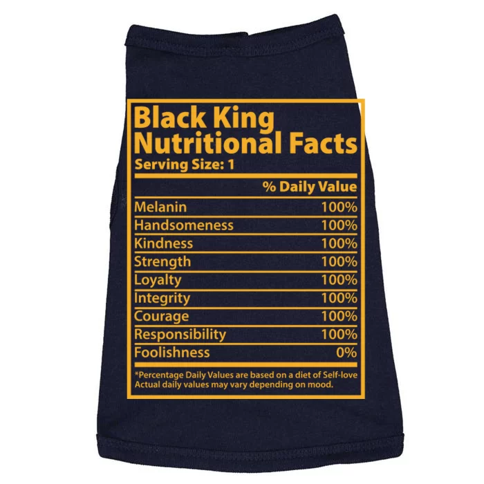 Black King Nutritional Facts Doggie Tank