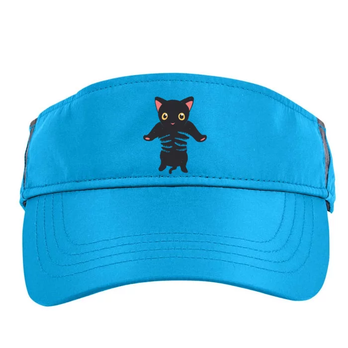 Black Kitty Being Held Adult Drive Performance Visor