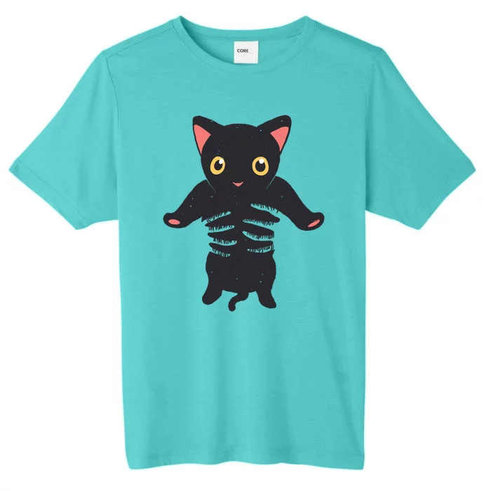 Black Kitty Being Held ChromaSoft Performance T-Shirt