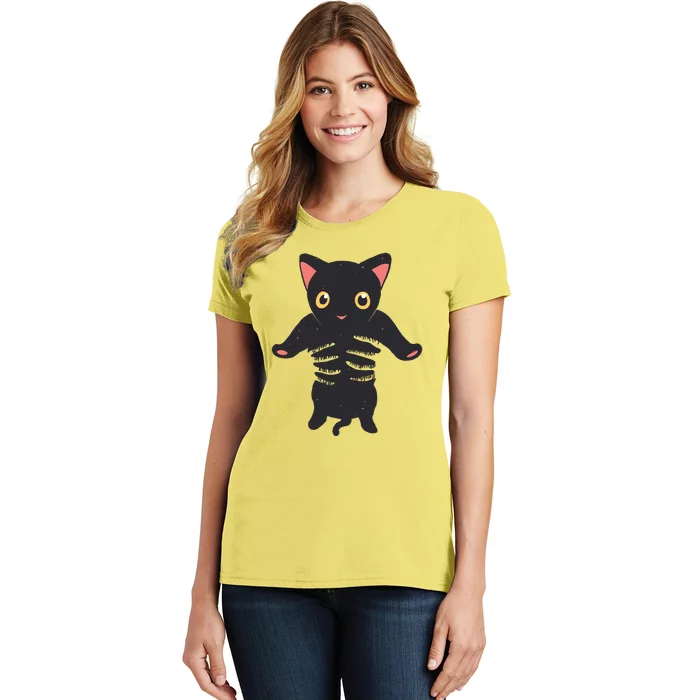 Black Kitty Being Held Women's T-Shirt