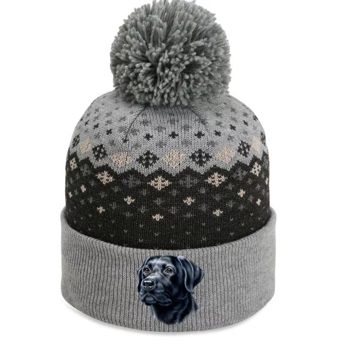 Black Lab The Baniff Cuffed Pom Beanie