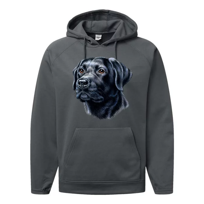 Black Lab Performance Fleece Hoodie