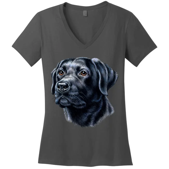 Black Lab Women's V-Neck T-Shirt