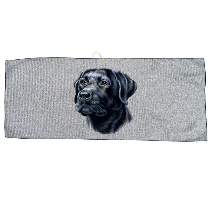 Black Lab Large Microfiber Waffle Golf Towel