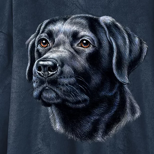 Black Lab Hooded Wearable Blanket TeeShirtPalace