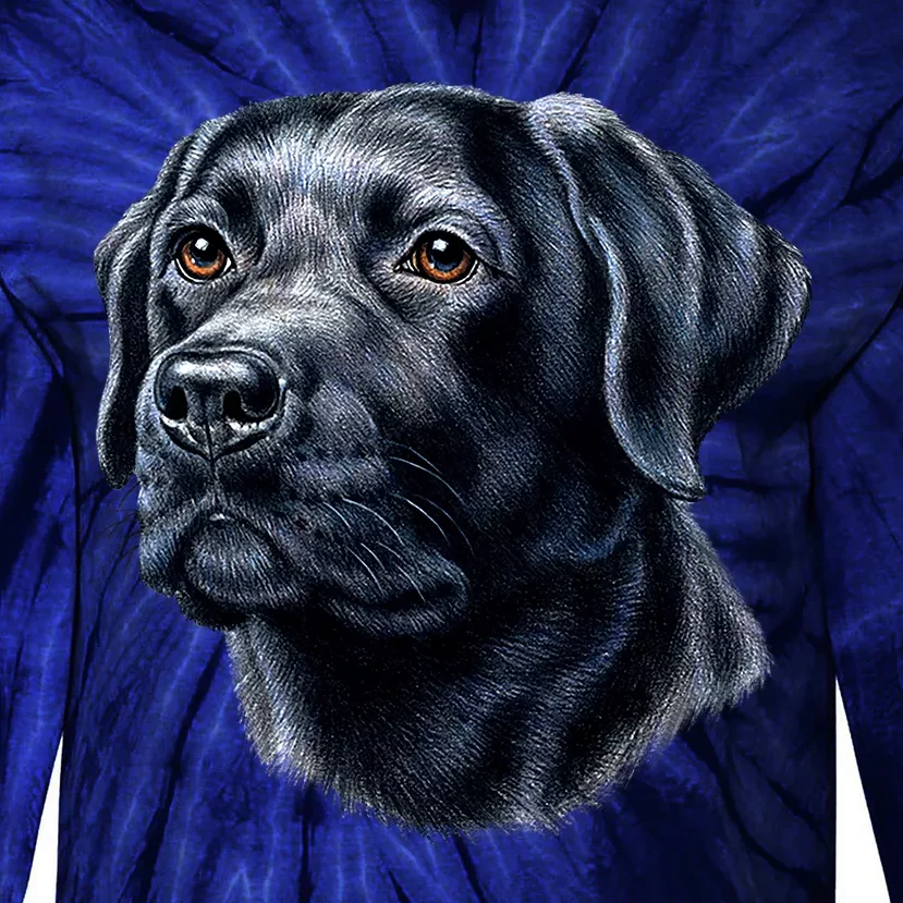 Black Lab Tie-Dye Long Sleeve Shirt