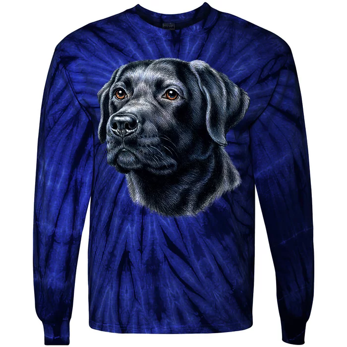 Black Lab Tie-Dye Long Sleeve Shirt