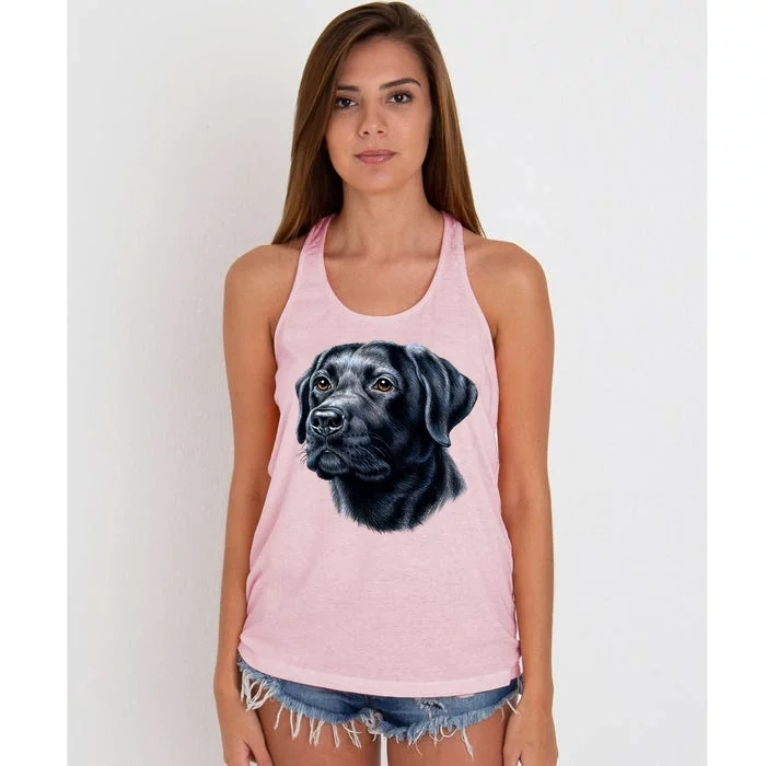 Black Lab Women's Knotted Racerback Tank