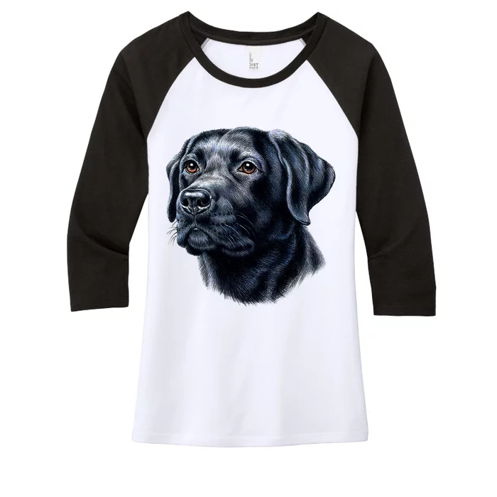 Black Lab Women's Tri-Blend 3/4-Sleeve Raglan Shirt