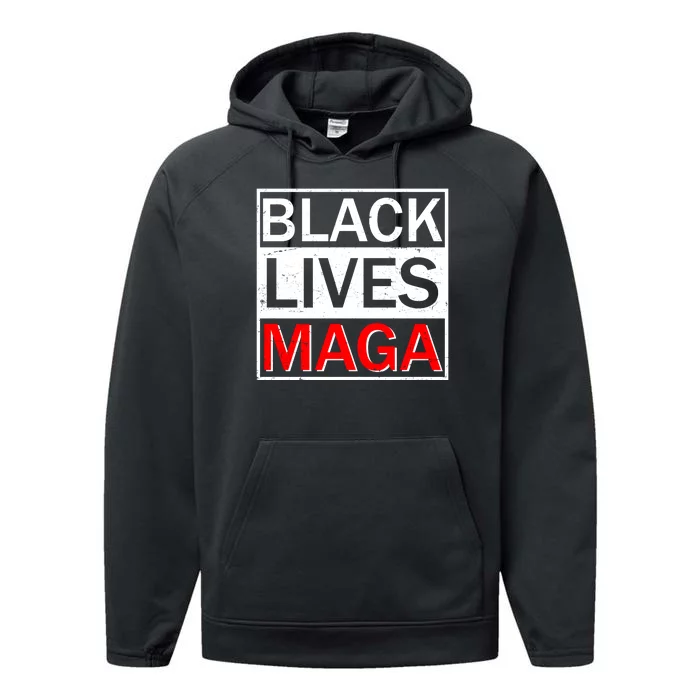 Black Lives MAGA Performance Fleece Hoodie